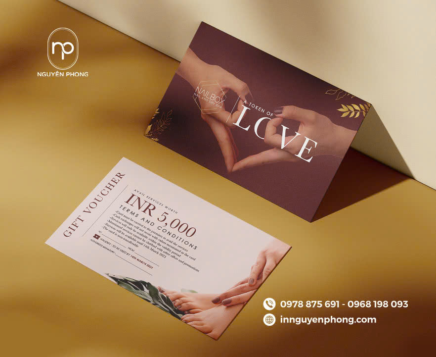 Voucher kích thước A5